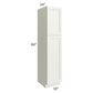 RTA Providence Cream Glaze 18" x 84" Wall Pantry