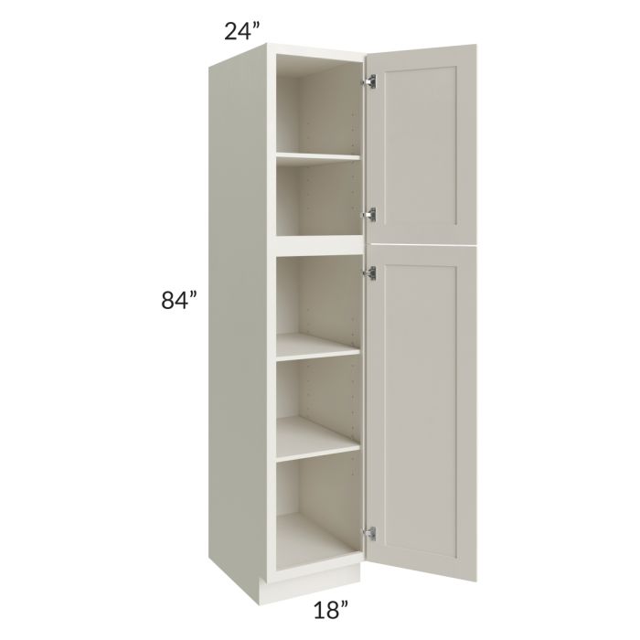 RTA Providence Cream Glaze 18" x 84" Wall Pantry