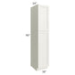 RTA Providence Cream Glaze 18" x 90" Wall Pantry with 1 Roll Out Tray