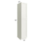 RTA Providence Cream Glaze 18" x 96" Wall Pantry with 1 Decorative End Panel and 2 Roll Out Trays