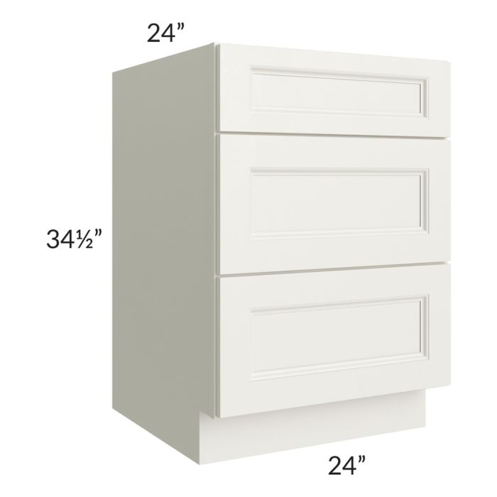 RTA Providence Cream Glaze 24" Drawer Base Cabinet