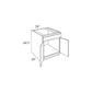 RTA Providence Cream Glaze 24" Sink Base Cabinet