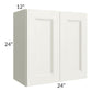 RTA Providence Cream Glaze 24" x 24" Wall Cabinet