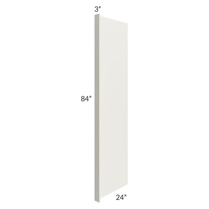 RTA Providence Cream Glaze 24" x 84" Refrigerator End Panel with a 3" Return