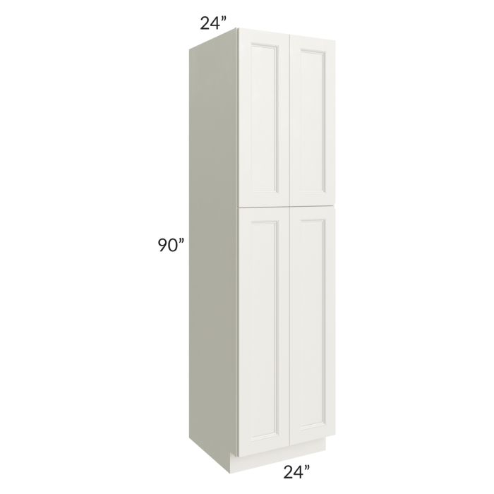 RTA Providence Cream Glaze 24" x 90" Wall Pantry with 1 Roll Out Tray