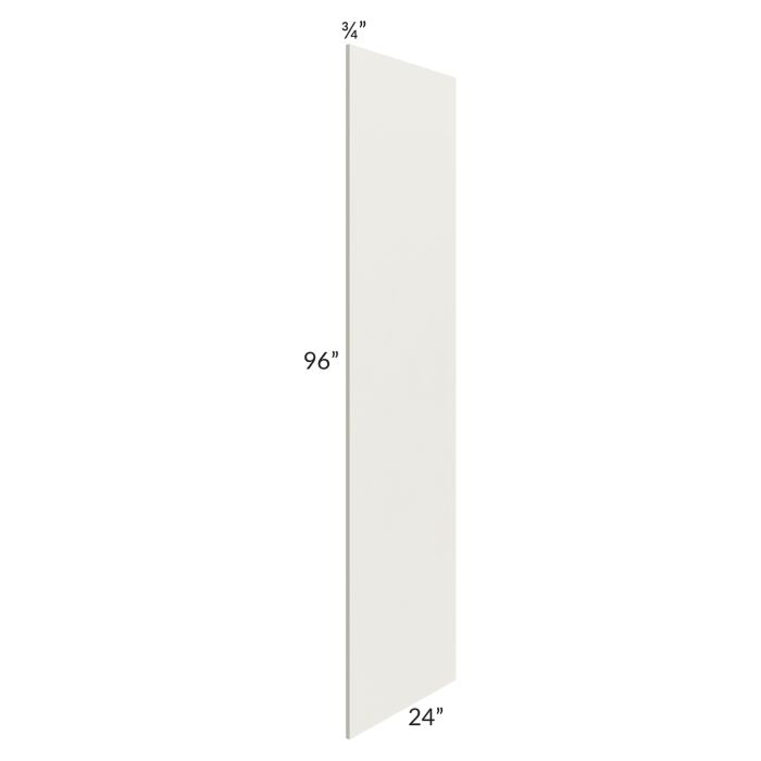 RTA Providence Cream Glaze 24" x 96" Refrigerator End Panel - Cut in Half