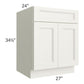 RTA Providence Cream Glaze 27" Base Cabinet with 2 Roll Out Trays