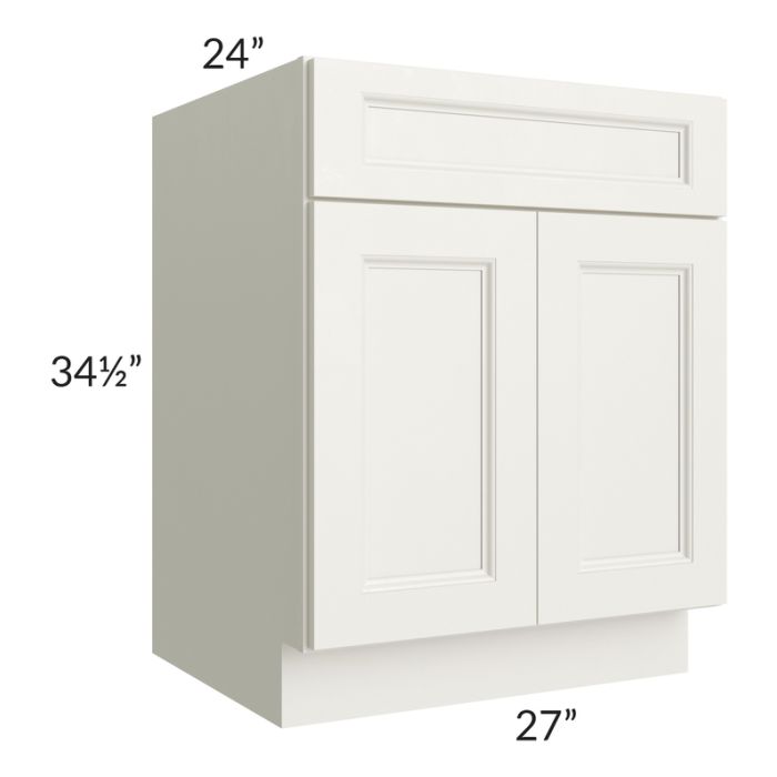 RTA Providence Cream Glaze 27" Base Cabinet with 2 Roll Out Trays