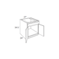 RTA Providence Cream Glaze 27" Sink Base Cabinet