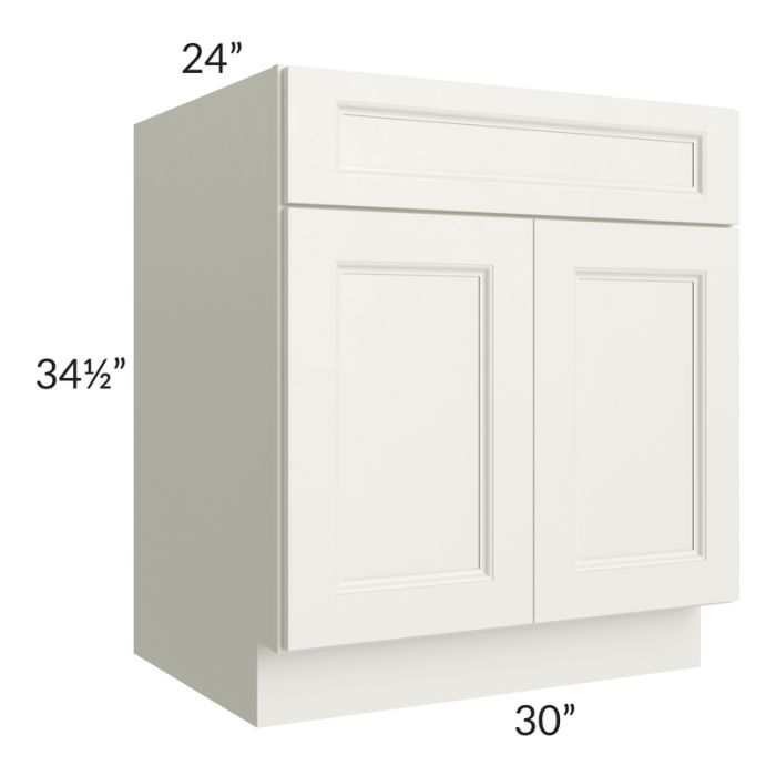 RTA Providence Cream Glaze 30" Base Cabinet with 1 Roll Out Tray