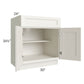 RTA Providence Cream Glaze 30" Base Cabinet with 1 Roll Out Tray