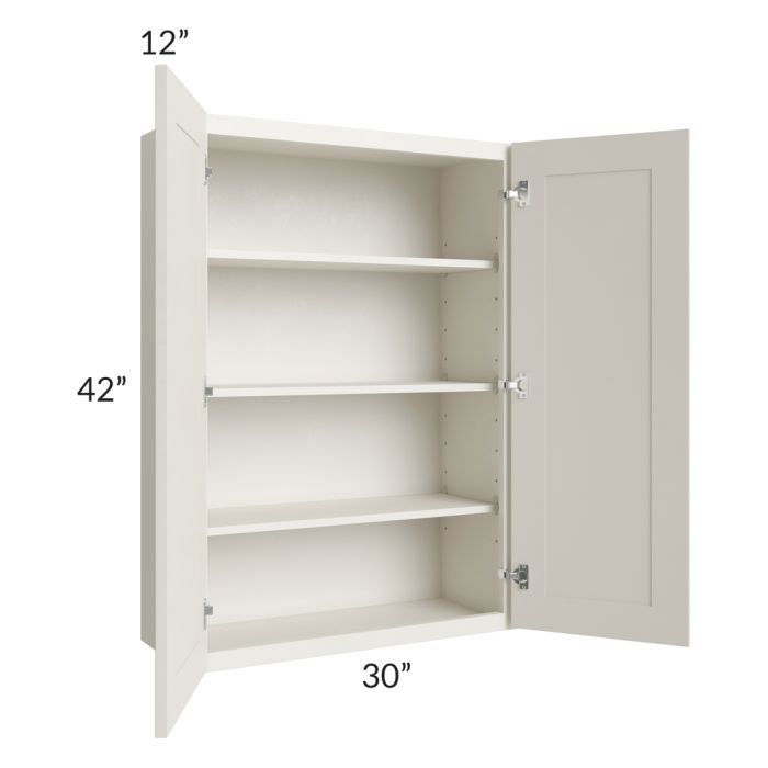 RTA Providence Cream Glaze 30" x 42" Wall Cabinet
