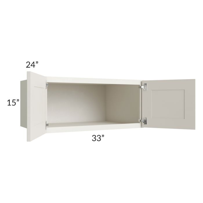 RTA Providence Cream Glaze 33" x 15" x 24" Wall Cabinet