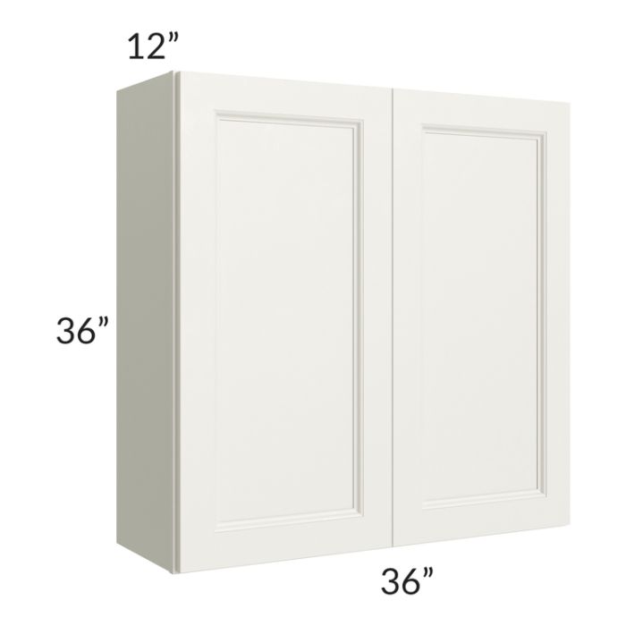 RTA Providence Cream Glaze 36" x 36" Wall Cabinet with 1 Decorative End Panel