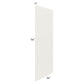 RTA Providence Cream Glaze 36" x 96" Finished Back Panel - Cut in Half