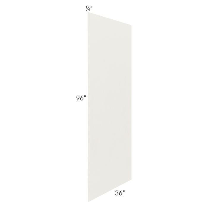 RTA Providence Cream Glaze 36" x 96" Finished Back Panel - Cut in Half