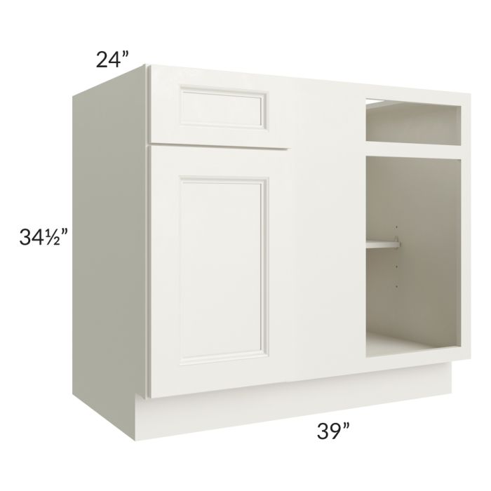 RTA Providence Cream Glaze 42"-45" Blind Base Corner Cabinet
