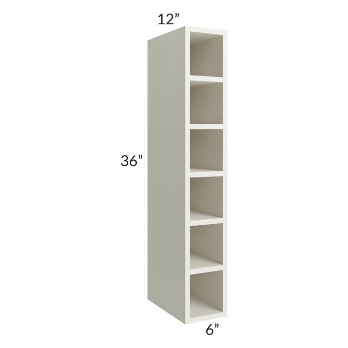 RTA Providence Cream Glaze 6" x 36" Wall Cube Cabinet