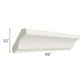 RTA Providence Cream Glaze 96" Crown Molding - Cut Molding into a 5ft and 3ft section