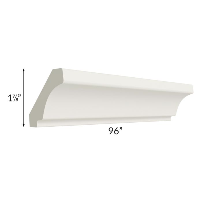 RTA Providence Cream Glaze 96" Crown Molding - Cut Molding into a 5ft and 3ft section