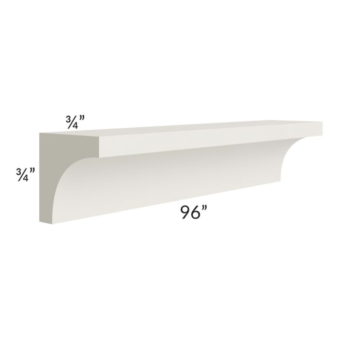 RTA Providence Cream Glaze 96" Inside Corner Molding - Cut Molding in Half (Two 4ft sections)