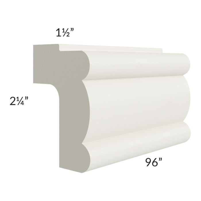 RTA Providence Cream Glaze TLRM8-TQ 96" Light Rail Molding