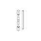 RTA Providence Cream Glaze TP3-WF34-TQ Decorative Leg with a Wall Filler