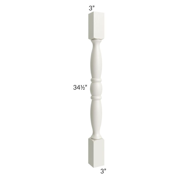 RTA Providence Cream Glaze TP3-WF34-TQ Decorative Leg with a Wall Filler