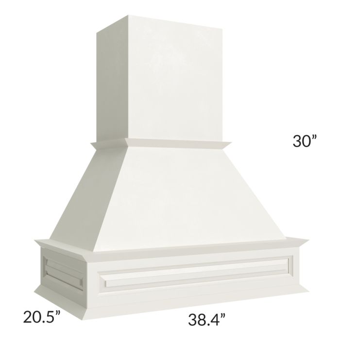 RTA Providence Cream Glaze Wood Range Hood