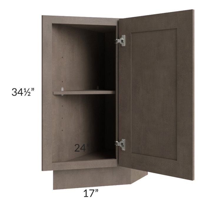 RTA Providence Natural Grey 12" Base Transitional Cabinet (Right)