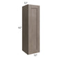 RTA Providence Natural Grey 12" x 42" Wall Cabinet