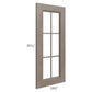 RTA Providence Natural Grey 15" x 36" Mullion Glass Door Only with Glass Included