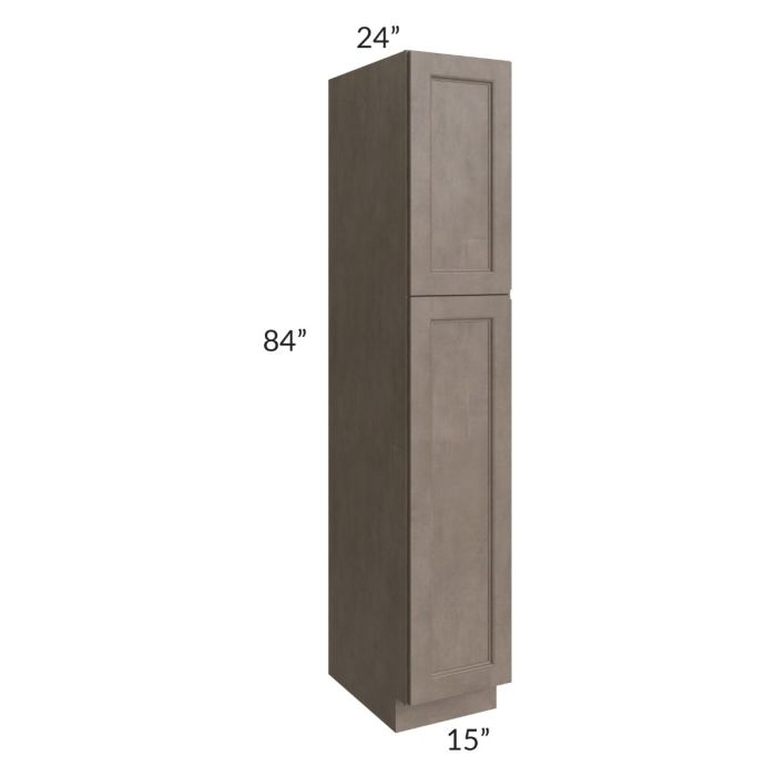 RTA Providence Natural Grey 15 X 84 Wall Pantry With 4 Roll Out Tray Rta providence natural grey 15 x 84 wall pantry with 4 roll out tray
