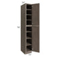 RTA Providence Natural Grey 15" x 96" Wall Pantry with 2 Decorative End Panels and 1 Roll Out Tray