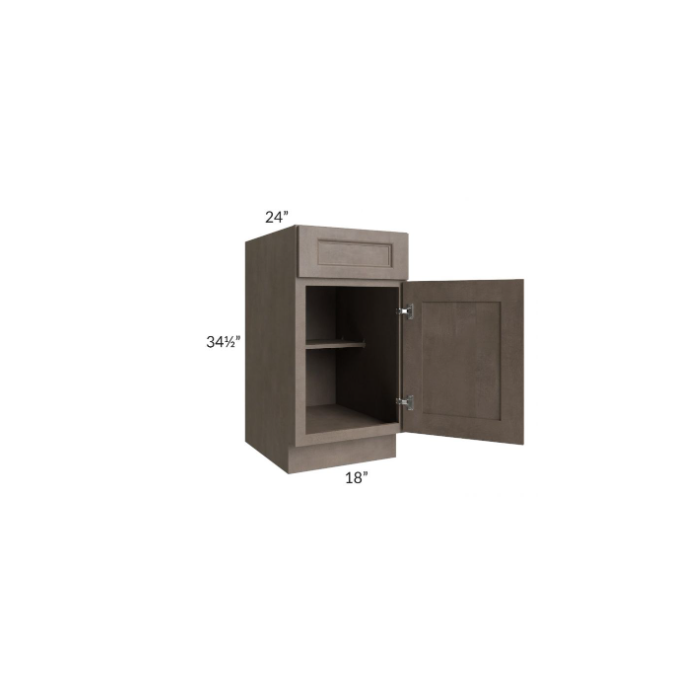 RTA Providence Natural Grey 18" Base Cabinet