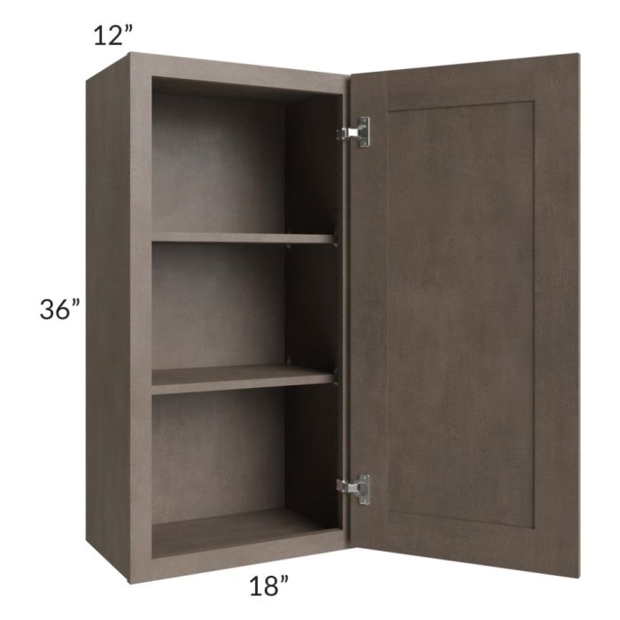 RTA Providence Natural Grey 18" x 36" Wall Cabinet