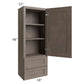 RTA Providence Natural Grey 18" x 48" Wall Cabinet With Drawers
