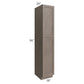 RTA Providence Natural Grey 18" x 96" Wall Pantry with 4 Roll Out Trays