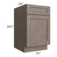 RTA Providence Natural Grey 21" Base Cabinet