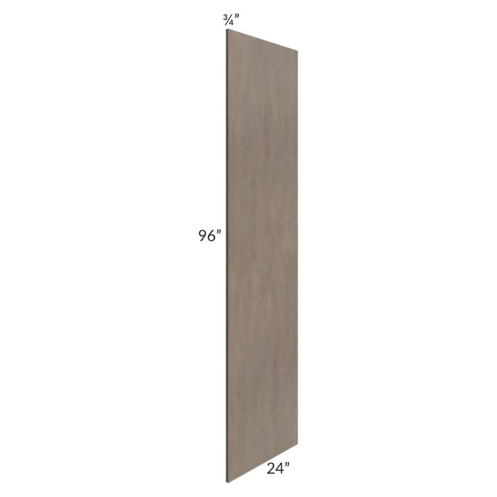 RTA Providence Natural Grey 24" x 96" Refrigerator End Panel - Cut in Half