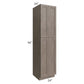 RTA Providence Natural Grey 24" x 96" Wall Pantry with 4 Roll Out Trays