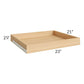 RTA Providence Natural Grey 27" Roll Out Tray with a Dovetailed Drawer Box