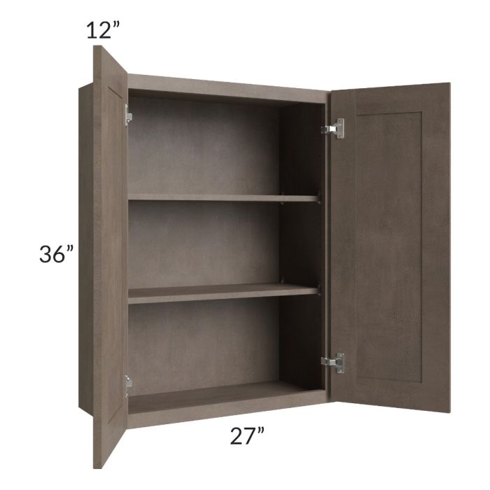 RTA Providence Natural Grey 27" x 36" Wall Cabinet