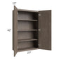 RTA Providence Natural Grey 27" x 42" Wall Cabinet with 1 Decorative End Panel