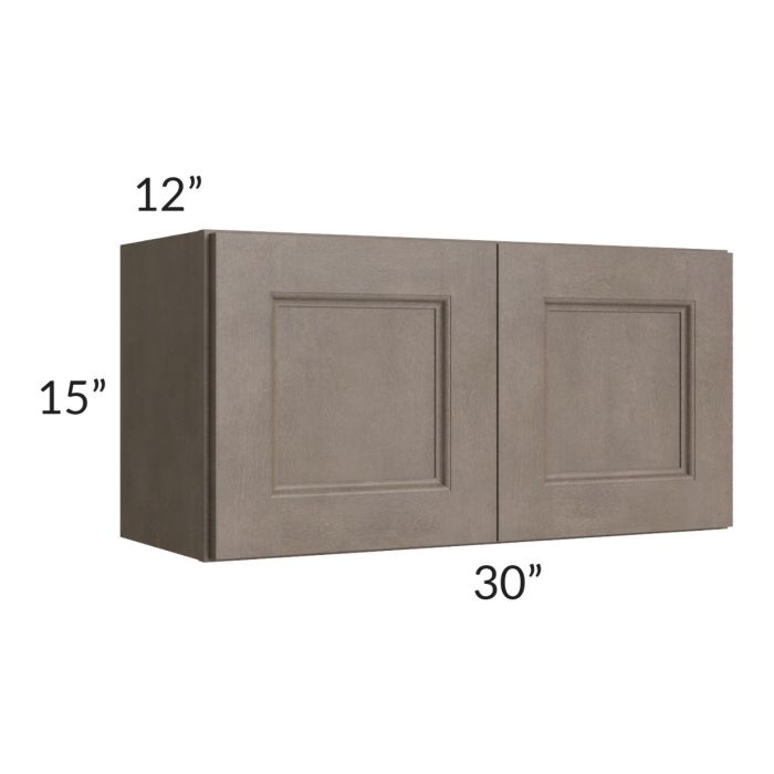 RTA Providence Natural Grey 30" x 15" Wall Cabinet