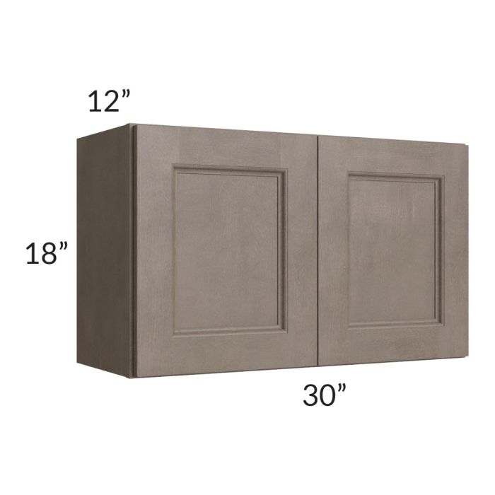 RTA Providence Natural Grey 30" x 18" Wall Cabinet