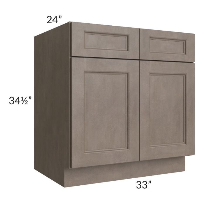 RTA Providence Natural Grey 33" Sink Base Cabinet