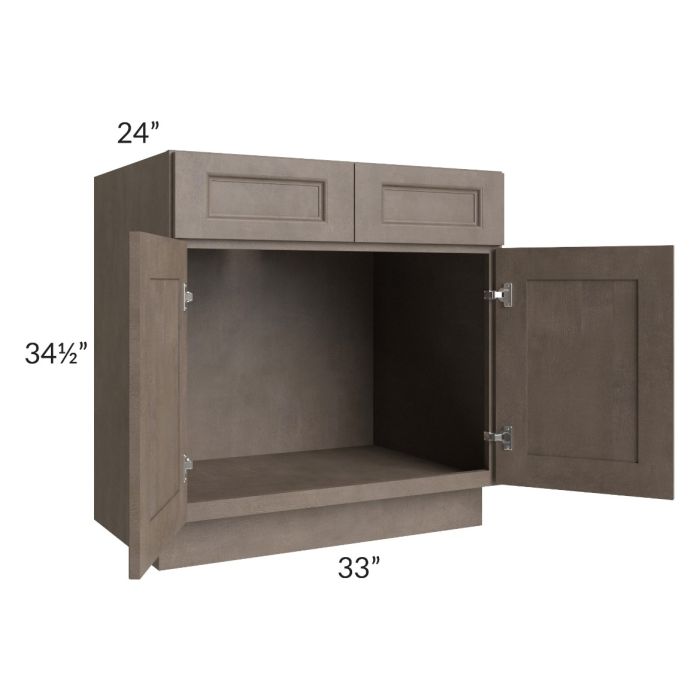 RTA Providence Natural Grey 33" Sink Base Cabinet