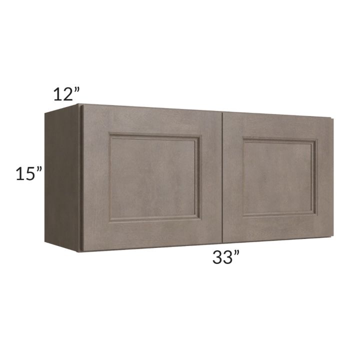 RTA Providence Natural Grey 33" x 15" Wall Cabinet