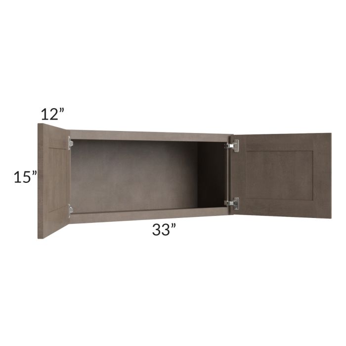 RTA Providence Natural Grey 33" x 15" Wall Cabinet